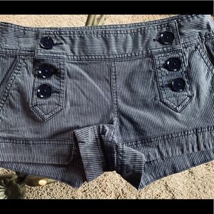 Button Front Shorts